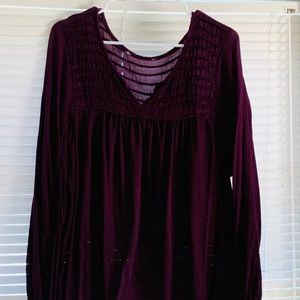 Plum Babydoll Tunic